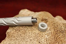 KIDD 16.5 Fluted 7620 LightWeight Threaded Bull Barrel Ruger® 10/22® -Silver T/C