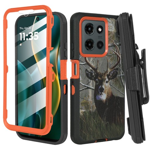 For Motorola G Play 2025/G Power 2025 Belt Clip Holster Built in screen Case - Picture 4 of 48