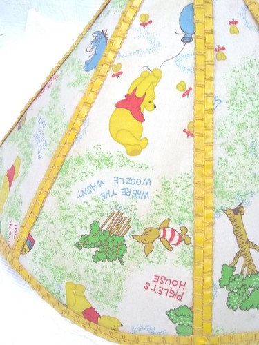 Vintage Winnie Puuh 18" (Quer) Decken-/Lampenschirm Walt Disney Prod. LESEN - Bild 10 von 12