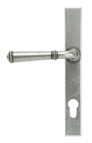 From The Anvil 92062 Pewter Regency Slimline Door Lever Espag. Lock Set - Picture 3 of 9