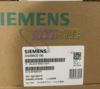 ONE NEW SIEMENS Industry Inverter 6SL3210-5BB21-5UV1 6SL3 210-5BB21-5UV1