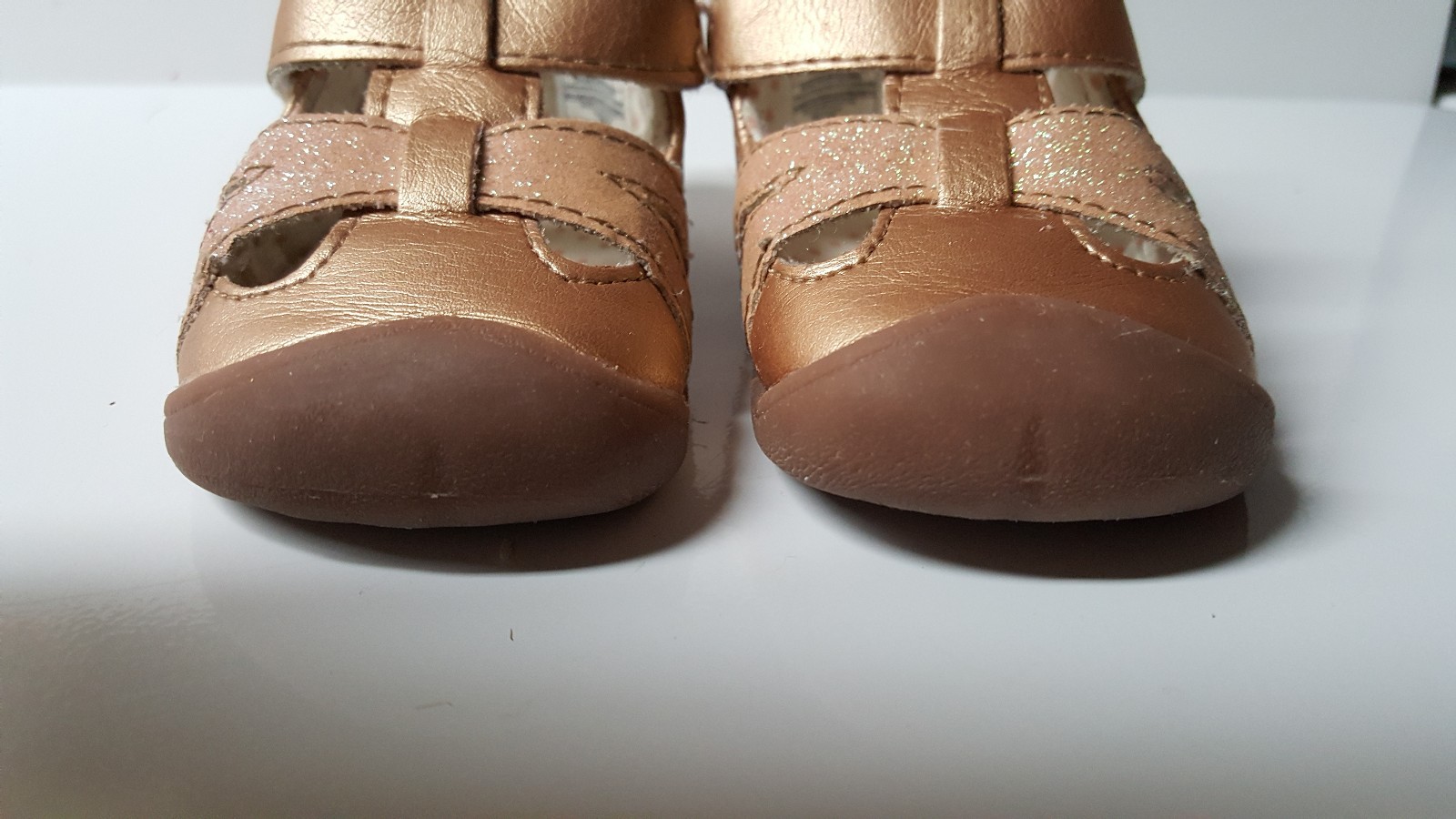 carter baby shoes artemis Goldish/Pink w/Sparklies on Top size 2 eBay