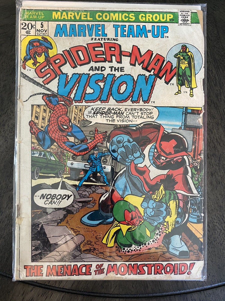 MARVEL TEAM-UP FEATURING SPIDER-MAN AND THE VISION #5 | eBay