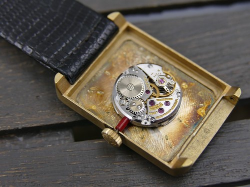 70s vintage watch mens Rectangular Dress tank Longines 5045.2 cal. L817.4 N.O.S - Picture 17 of 20