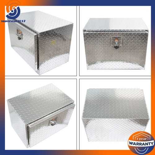 Aluminum Tool Box Under body Bed Trailer RV Truck Storage w/Lock 24"X18"X17" - Picture 7 of 15