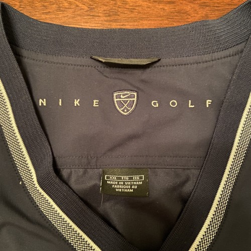 Vintage US Open Vest Men 2XL Pinehurst 2005 Pullover NIKE Golf Embroidered Navy - Picture 6 of 9