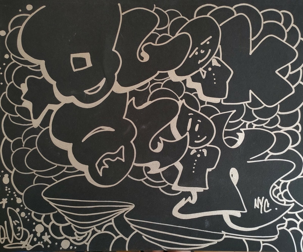 Carnet D'art QUIK FELTON Blackbook Daté 1995 - Art Graffiti Street Art Par SEEN, COPE2, DAZE, TAKI, QUIK