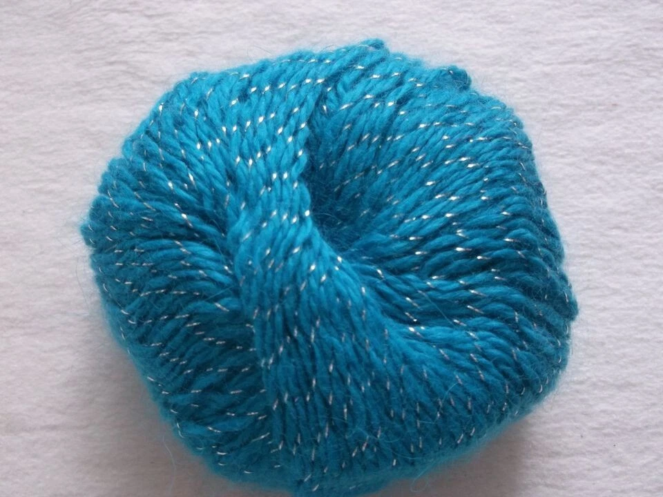 Angora Garn Wolle mit Lurex-Faden 200g - Bild 2 von 3