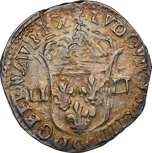 FRANCE LOUIS XIV 1645(9) 1/4 ECU SILVER COIN, ORIGINAL, NGC CERTIFIED AU58 - Picture 6 of 7