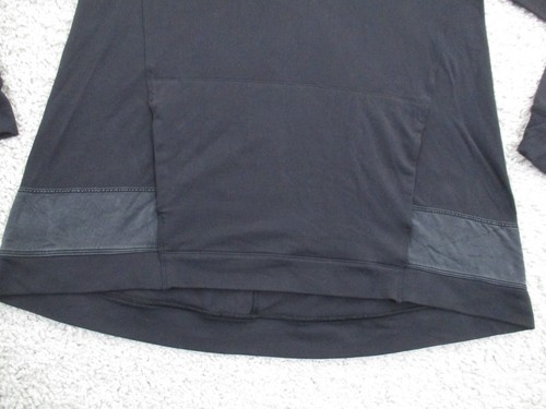 Lululemon Hoodie Womens 4 Black Lightweight Pullover Pocket Outdoor Performance - Picture 3 of 9
