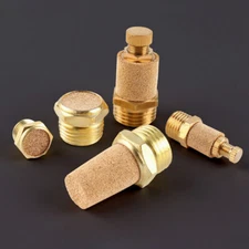 Pneumatic Silencer Sintered Brass Silencer Pneumatic Air Muffler BSP Thread