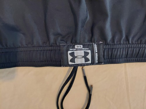 Mens Under Armour Pants L Large Black Athletic Gym Workout - Picture 3 of 6