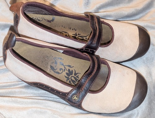 MERRELL Plaza Bandeau Mary Jane's Dark Taupe Hiking Casual Shoes Women's 7.5