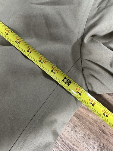 Vintage Oleg Cassini Trench Coat Khaki Tan Overcoat Belted Men's Size 46 Long - Picture 10 of 19