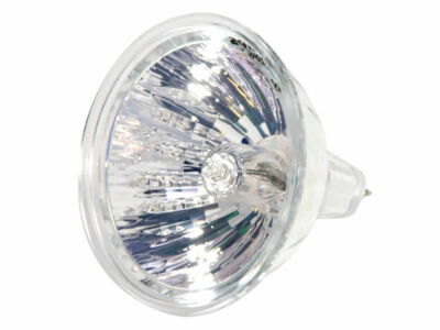 PHILIPS 20W 12V MR16 Halogen Long Life Flood BAB Bulb - GU5.3 W/O Cover Glass 
