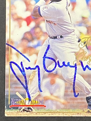 Tony Gwynn 1995 Pacific Collection Auto # 15 of 18 - Picture 5 of 10