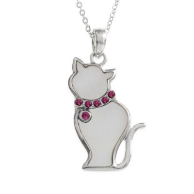 Tide Modeschmuck Anhänger weiße Katze