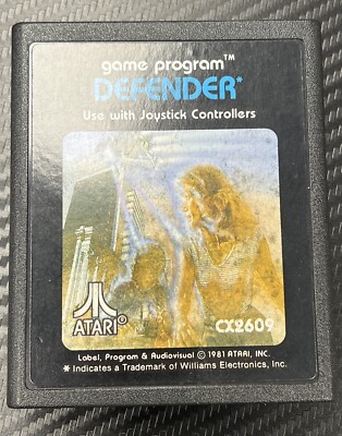 Spiel Videogame Vintage Atari 2600 Defender CX2609 1981 Game Program