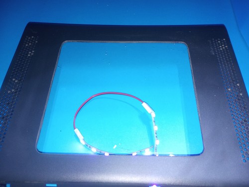 Custom made Xbox 360 elite fat phat case mod kit shell housing black and LED kit - Picture 11 of 16