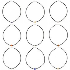 Natural Black Spinel Single Strand Round Shape Faceted Beads Handmade Necklace