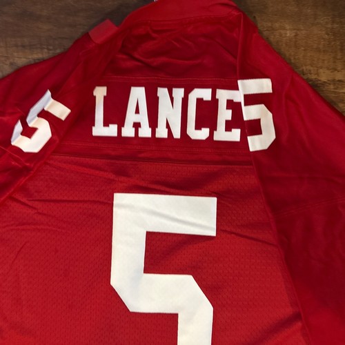 Trey Lance San Francisco 49ers NFL Jersey Mens XXL Red Nike #5 QB Football Red - Picture 20 of 20