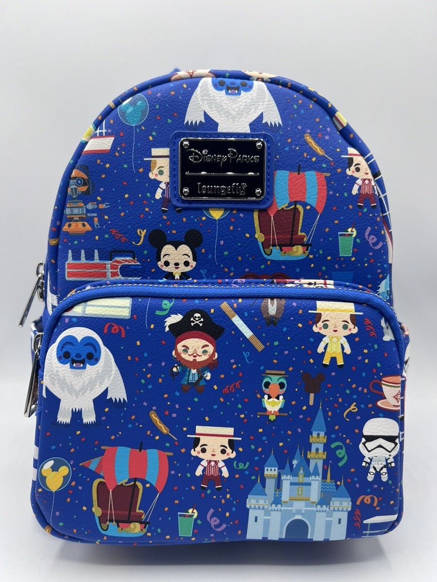 Disney Parks Loungefly Icons Chibi Characters & Attractions 
