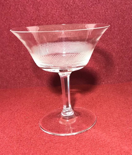 6 COPPE CHAMPAGNE GELATO DESSERT MACEDONIA CRISTALLO VINTAGE - Foto 6 di 11