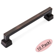 *10 Pack* Cosmas Oil Rubbed Bronze Contemporary Cabinet Pulls #1481-128ORB