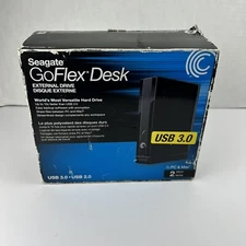 Seagate 2 TB/TO FreeAgent GoFlex Desk USB 3.0 Portable External Drive Open Box