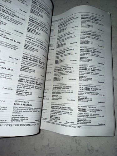 MENU SOFTWARE INFORMATION! COMMODORE Book RARE VINTAGE COLLECTIBLE - Picture 3 of 9