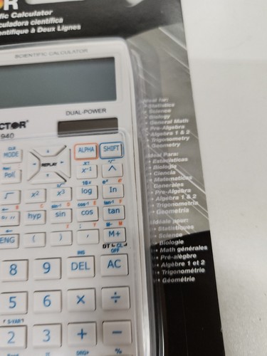 Victor Advanced Scientific Calculator 10 Digit Model 940 Solar Dual Power 2 Line - Picture 5 of 8