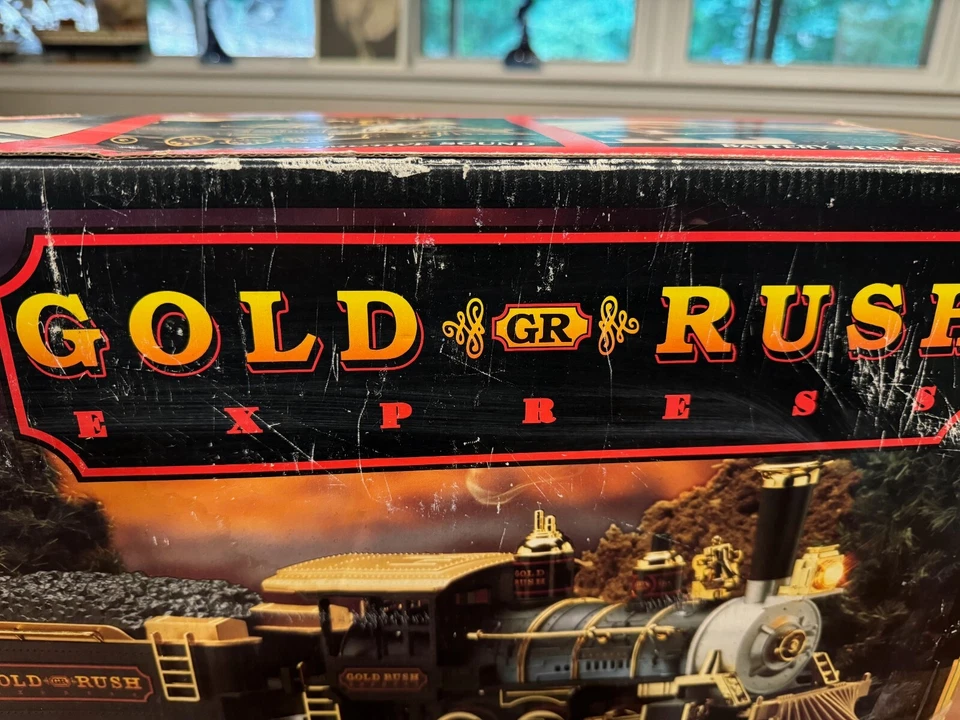 BRIGHT G SCALE GOLD RUSH EXPRESS #186 MODEL TRAIN SET IN BOX - Pre owned Nontest - Image 4 of 4