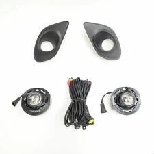 For 2015-2019 Dodge Charger SRT LED Fog Light Set w/Bezels Switch Wire Harness