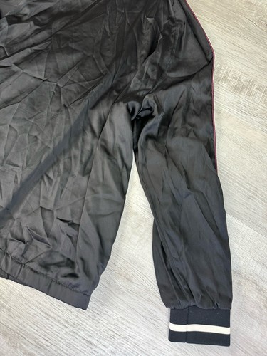 Embroidered Tiger Jacket H&M Divided Black Satin Bomber Full Zip Coat Size 12 - Picture 15 of 23