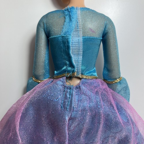 Vintage Barbie Island Princess Rosella Blue & Pink Doll Dress With Long Sleeves - Picture 4 of 5