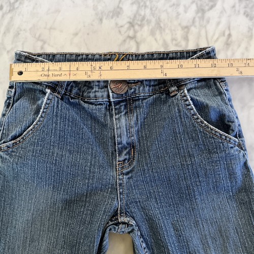 Vintage YES Blue Jeans Lace Trim Women’s 14(see Measurements) Style Th50160 - Picture 9 of 14
