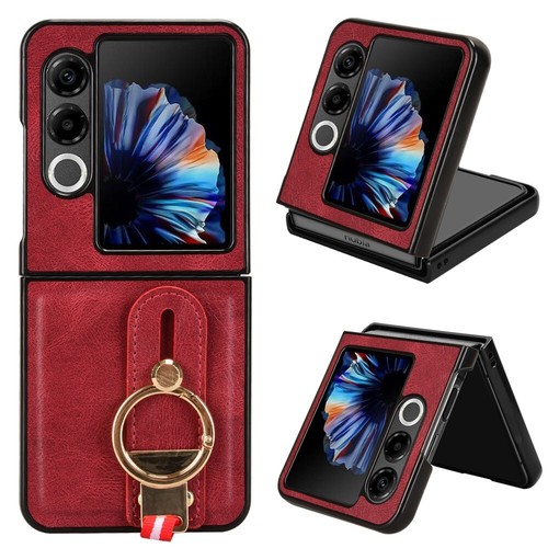 For ZTE nubia Flip2 / Flip 2 5G Wristband Case Luxury PU Leather+PC Back Cover - Picture 23 of 29