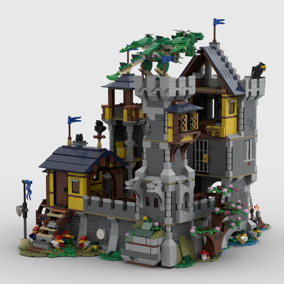 Medieval Castle Blue Knights Castle with Interior for Collection 2468 Pieces  - Image 4 of 4