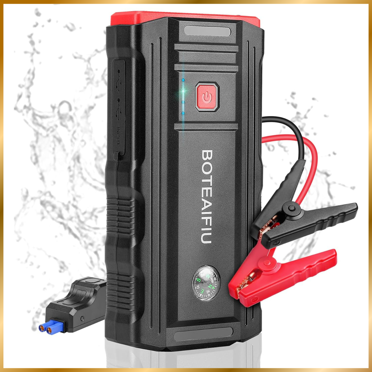 ACMOUNT Avviatore Batteria Auto 4000A - Power Bank 23800mAh, Per Auto E Moto, Con Torcia LED - Foto 8