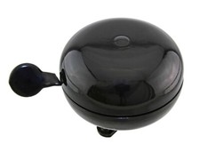 ALTALINE 80MM LONG BOLT-ON STEEL DING DONG BICYCLE BLACK CLASSIC BELL.
