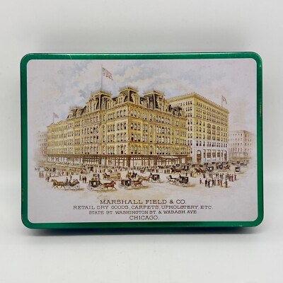 Marshall Fields Empty FRANGO Mint Chocolate Tin Department Store