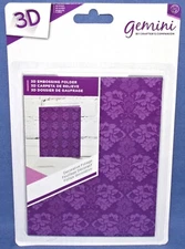 Gemini 3D Embossing Folder Decorative Foliage Leaves New by Crafters Companion