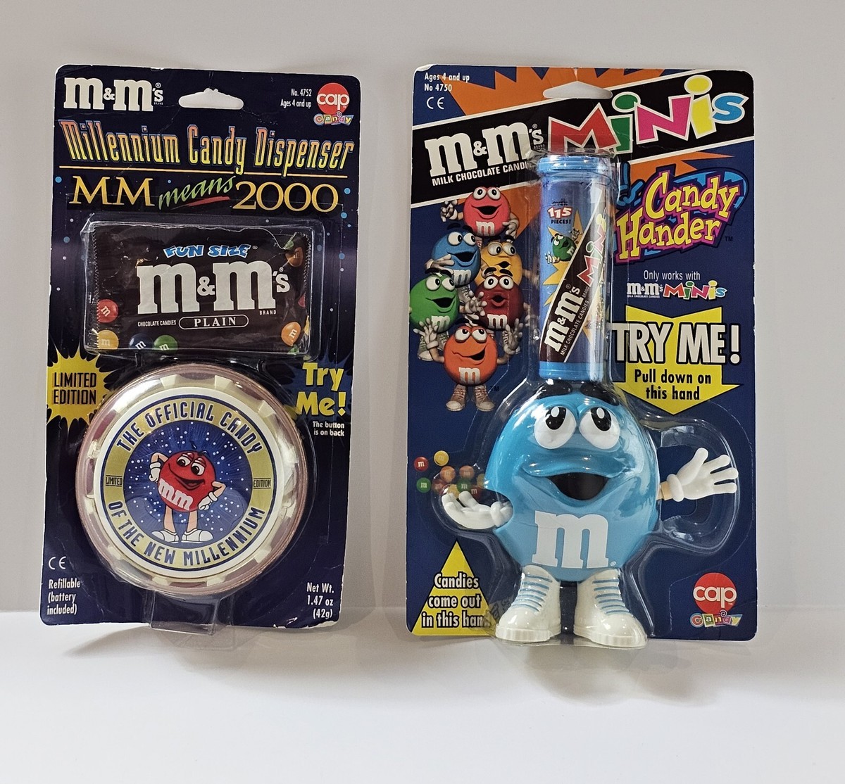 光る 2000年限定ミレニアムM&M'sエムアンドエムズキャンディディスペンサー M&M's ディスペンサー2000 オフィシャルキャンディ ニュー