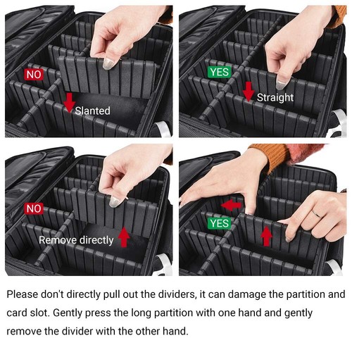 Professional Makeup Bag Portable Cosmetic Brush Organize Case Storage Box Travel - Picture 4 of 12