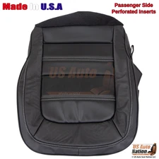 2015 - 2022 GMC Canyon Denali Passenger Bottom Perforated Leather Cover Black