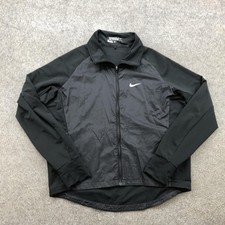 Nike Jacket Womens Medium Black Dri-FIT Tour Performance Full Zip Lightweight