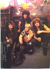 MOTLEY CRUE NIKKI MICK VINCE TOMMY VINTAGE 80'S MAGAZINE PINUP POSTER CLIPPING A