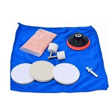9pcs/Set Glass Polishing Kit,Deep Scratch Remover with Towel Car Polish Pad