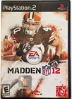 Madden NFL 12 Sony PlayStation 2 2011 Peyton Hillis Cleveland Browns Manual Box