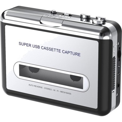 Kassetten-Player mit USB-Kabel und 3,5-mm-Klinkenstecker - Einfache Bedienung
